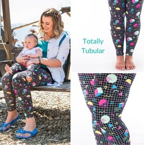 BNWT SweetLegs “Totally Tubular” Petite Size (Fits most 00-6) full length legg…